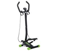 HOMCOM Free Stand Stepper, 40Lx48Wx118H cm-Black/Green