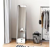 Full Length Mirror - Free Standing Or Wall Hanging - Tall Full Body Mirror For Bedroom - Hallway - Black Floor Mount Dressing Bedroom - Home Living |
