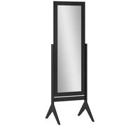 HOMCOM Freestanding Adjustable Angle Dressing Mirror, Full Length Mirror for Bedroom, Living Room, 148 x 47 cm, Black
