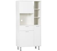 Kitchen Cupboard Storage Cabinet Freestanding Home Organizer Drawer HOMCOM White One Size