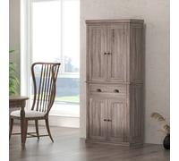 HOMCOM Freestanding Pantry Cupboard Storage Cabinet Home Organizer Furniture