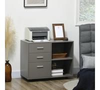 Magnes Freestanding Mobile Cabinet, Grey