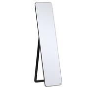 Homcom Full Length Mirror Floor Standing or Wall Mount Dressing Mirror Bedroom Black
