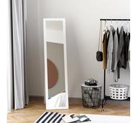 Homcom Full Length Mirror, Floor Standing Or Wall-Mounted Long Mirror, White