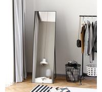 HOMCOM Full Length Mirror, Free Standing or Wall Hanging, Tall Full Body Mirror