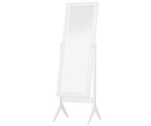 HOMCOM Full Length Mirror Freestanding Adjustable Angle 148 x 47 cm White