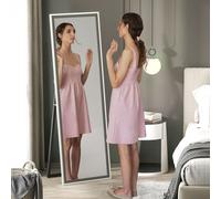 HOMCOM Full Length Mirror, Standing Leaning Wall, 163 x 53 cm, Grey