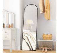 HOMCOM Full Length Mirror Hanging or Leaning Freestanding Floor Mirror in Black HOMCOM Black