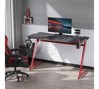 Homcom Gaming Desk With Gamepad Holder Cup Holder Headphone Hook 142Cm