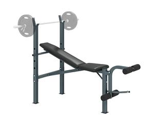 HOMCOM Heavy Duty Adjustable Multi Gym Chest Leg Arm Weight Bench w/4 Incline Postions - Black/Silver