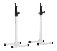Homcom Heavy Duty Weight Bar Barbell Squat Stand Barbell Rack Spotter