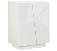 HOMCOM High Gloss Storage Cabinet for Bedroom Living Room Dining Room White | TJ Hughes