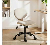 HOMCOM Home Office Desk Chair Height Adjustable - Light Grey