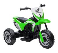 HOMCOM Honda Licensed 6V Kids Electric Motorbike Ages 18-36 Months Green | Three Wheel Ride On Motorcycle Car, Horn, Sound