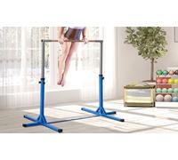 HOMCOM Adjustable Kids Gymnastics Bar Horizontal Training W/Steel Frame Wood Bar