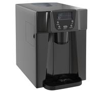 HOMCOM Ice Maker Machine and Water Dispenser No Plumbing Required Black