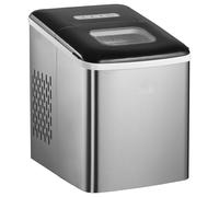 HOMCOM Ice Maker Machine Portable Counter Top Ice Cube Maker for Home - Black - 21.2cm x 29.5cm x 32.6 cm