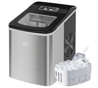 Homcom Ice Cube Maker Stainless Steel Black