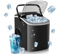 HOMCOM Ice Maker w/ Ice Scoop Basket 12Kg in 24 Hrs 9 Cubes Ready in 6-12Mins | TJ Hughes