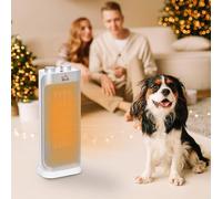 Homcom Indoor Space Heater Oscillating Ceramic Heater W/ 3 Modes, White White