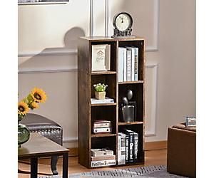 Homcom Industrial Bookcase Rustic Brown 500 x 240 x 1,060 mm