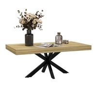 HOMCOM Industrial Coffee Table, End Table with Steel Frame, 110x60 x45cm