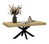 HOMCOM Industrial Coffee Table - End Table With Steel Frame - 110x60 X45cm | TJ Hughes