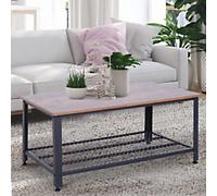 Homcom Industrial Coffee Table Two-tone 1,060 x 600 x 450 mm