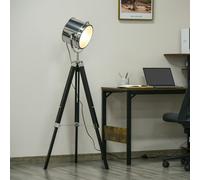 Industrial Style Adjustable Tripod Floor Lamp, Searchlight Reading Lamp