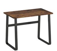 HOMCOM Industrial Writing Desk With Metal Legs, 100 x 58 x 74.5cm, Rustic Brown and Black