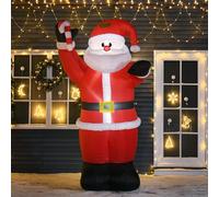 Homcom Inflatable Air Blown Christmas Santa Claus 240cm W/LED