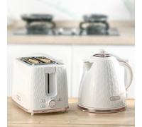 HOMCOM Kettle & Toaster Set 1.7L Fast Boil Kettle & Toaster Set in Cream HOMCOM Cream