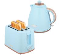 Homcom 1.7L 3000W Fast Boil Kettle And 930W 2 Slice Toaster Set In Light Pink Light Pink One Size