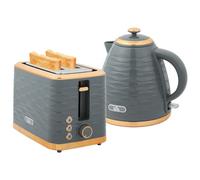 HOMCOM Kettle and Toaster Set 1.7L Rapid Boil Kettle & 2 Slice Toaster