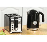 HOMCOM Kettle and Toaster Set: 4-Slice Cream