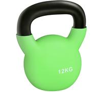 HOMCOM Kettlebell, 12kg Kettle Bell with Non-Slip Handle for Home Gym Weight Lifting and Strength Training, Green