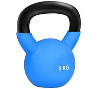 HOMCOM Kettlebell 8kg Kettle Bell with Non-Slip Handle for Home Gym, Blue
