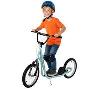 HOMCOM Kick Scooters for Kids Adjustable Height Rubber Tyres Aged 5+ Blue