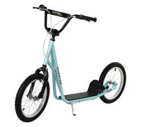 Reiten Kids 90-96cm Kick Scooter with Adjustable Handlebar Inflatable Wheels & Brakes - Blue, Blue