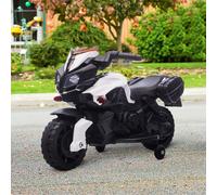 HOMCOM Kids 6V Electric Motorcycle Ride-On Toy Battery 18 - 48 months White