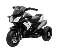 HOMCOM Kids 6V Electric Ride On Motorcycle Electric Motorbike w/ Lights Music Horn 3 Wheel Outdoor Play Toy for 3-5 Years Black Red