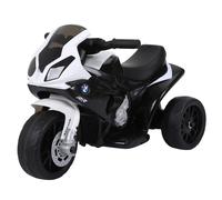 HOMCOM Kids Black Electric Ride on Motorcycle BMW S1000RR with Headlights Music | TJ Hughes