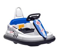 HOMCOM Kids Bumper Car 360° Rotation 6V 2 Speeds for 18-48 Months White