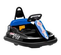 HOMCOM Kids Bumper Car 360° Rotation Spin Waltzer Car 6V Electric Ride On Car with Bumper Protector, 2 Speeds, Music, Lights for 18-48 Months - Black Black