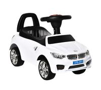 HOMCOM Kids Car Kides Ride on Push Car, 4-in-1, Foot-to-Floor with Anti-Overturning System & Under-seat Storage, White Aosom UK