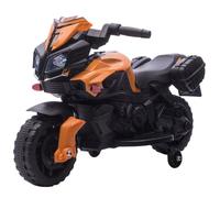 HOMCOM Kids Electric Motorbike 6V Ride on Motorcycle Vehicle w/ Lights Horn Sounds for 1.5-4 Years Old Orange Red