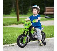 HOMCOM Kids Electric Motorbike Children 6V Battery Power Scooter Ride On Motorcycle in Green HOMCOM Green