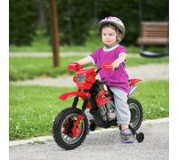 HOMCOM Kids Electric Motorbike Children 6V Battery Power Scooter Ride On Motorcycle in Red HOMCOM Red
