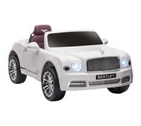 HOMCOM Kids Electric Ride On Car Bentley 12V - White | TJ Hughes