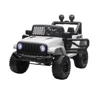 HOMCOM Kids Electric Ride on Car Truck Off Road 12v - White | TJ Hughes